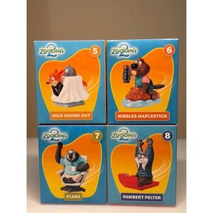 NEW 2025 McDonald's Happy Meal Toy Disney Zootopia 2 - #5 - #8 Bundle